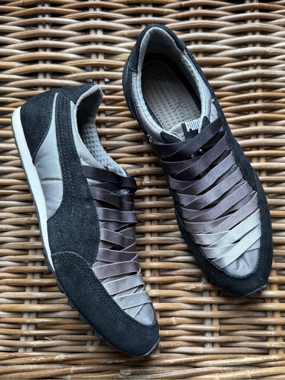 Puma Imani Mesh Women’s US 9 (40) Shoes Sneakers Black Gray Balletcore Vintage